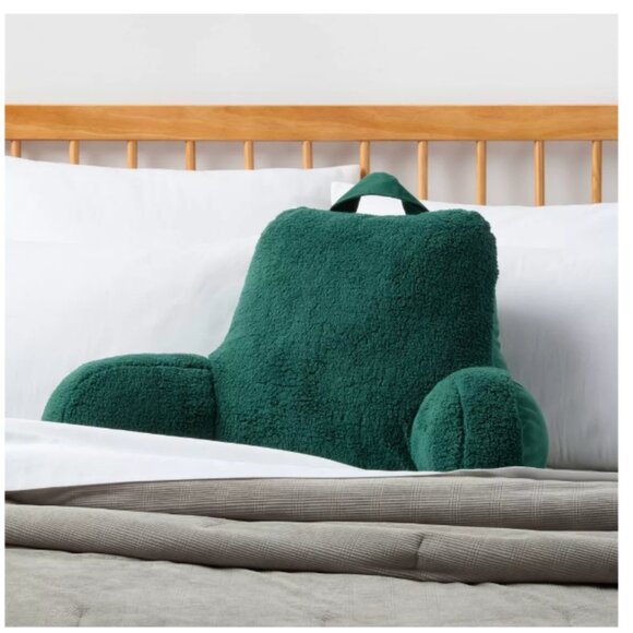 Bed Rest Back Rest Throw Pillow Green - Brand New - Picture 3 of 4